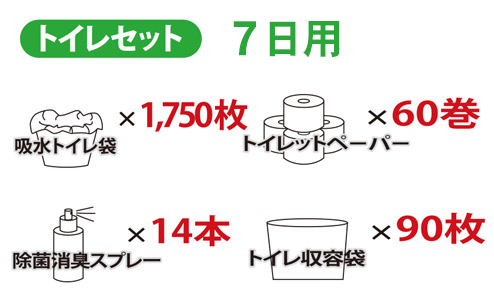 トイレセット 7日用 GKトイレパック GKトイレパック