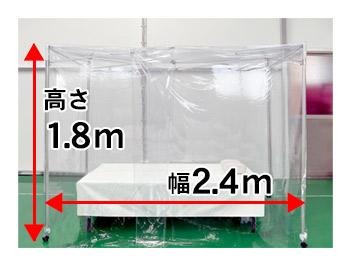 感染症隔離ブース サイズ