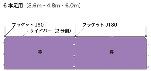 かんたんてんと®専用ブラケット