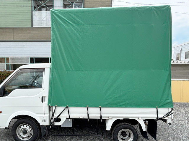 トラック幌シート絞り式