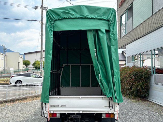トラック幌シート絞り式