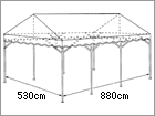 集会用テント 定番 キングテント MC-3/5