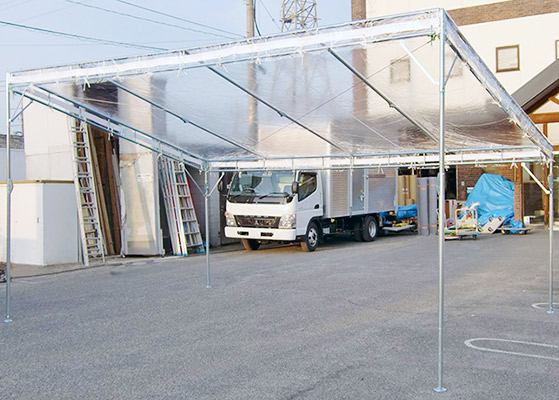 GKテント(透明天幕)